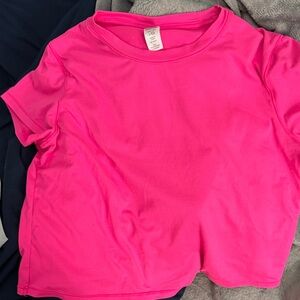 Vibrant Pink Short Sleeve Kids Tee